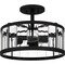 Quoizel Lucia Semi Flush 3 Lights Matte Black PCLCA1715MBK - alternate 3